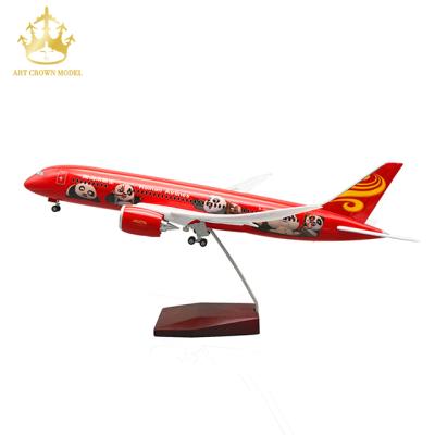 China China Airplane Airbus Boeing 787 Plastic Model 1/130 Hainan Panda Resin Plane Model for sale