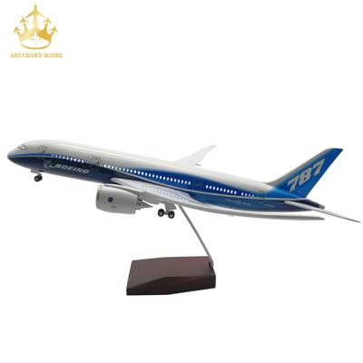 China China Passenger Airplane Model Resin Boeing 787 Prototype 1:160 43Cm Die Cast Flat Model for sale