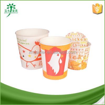 China Single wall bucket w/lid of fried chicken for sale