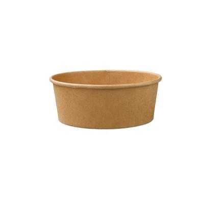 China Disposable 500ml, 750ml, 1000ml, 1300ml Round Kraft Paper Salad Bowl Food To Go Containers for sale