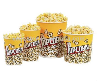 China Popcorn 32oz Disposable Paper Cup Colorful Cartoon Printed Disposable Printed Popcorn Buckets for sale