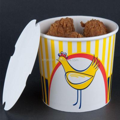 China Chicken Disposable Paper Bucket With Lid for sale