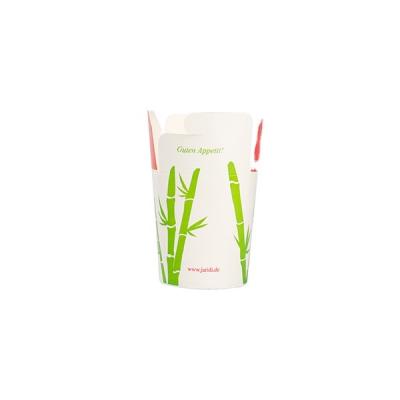 China Biodegradable Eco Friendly Compostable PLA Lined Noodle Box Paper Food Paper Bucket for sale