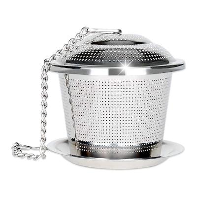 China Viable popular design tea infuser stainless steel silicone metal tea infuser ball for sale