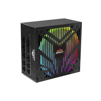 China Wholesale Stable Quality PC Power Supplies 850W 14cm RGB Gaming Power Supply Fan 80 Plus PSU golden pc for sale