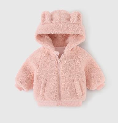 China High Quality Cute Viable Faux Fur Coat Girls Warm Children's Fur Coat With Fox Fur Winter Kid's Jacket for sale