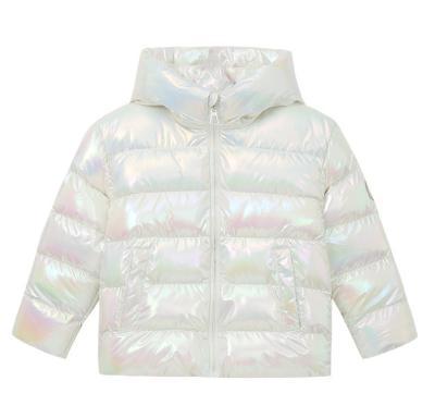 China Breathable Wholesale White Color Plus Size Children's Coats Water Ripple Winter Coat for sale