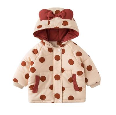 China New OEM&ODM Children's Fashion Clothes Breathable Children Coat OEM Winter Kids Print Rabbit Coat Girls Red Winter Coat for sale