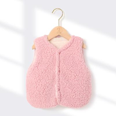 China Breathable Girl Knit Outerwear Baby Winter ClothesStamping Vests Girls Kids Vests For Girl for sale