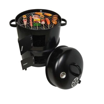 China Adjustable Round Outdoor Charcoal Stove Bacon Grill BBQ Smoker Portable DIY Size BBQ Grills 40x80cm for sale