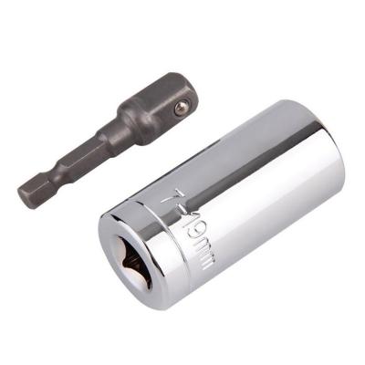 China Universal Stainless Steel Torque Wrench Head Set Socket 7-19mm Multi Power Drill Hand Tools for sale