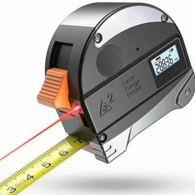 China Measure Distance USB Charger Screen LCD Digital Display 5m Tape Range Finder Steel Laser Ruler 40m Laser Tape Measure for sale