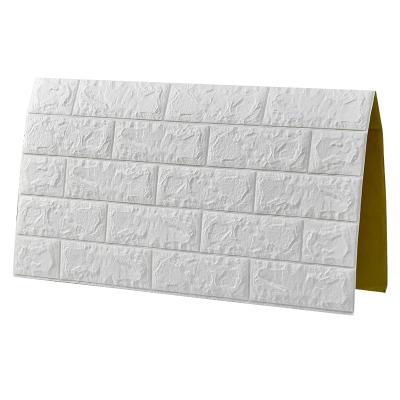 China Modern Self Adhesive Home Decor PE Foam Brick Wall Sticker 3D Foam Wallpaper Stone Stickers For Room Walls for sale