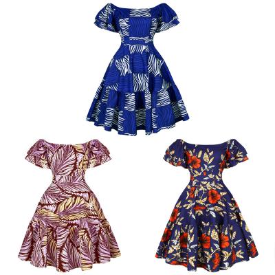 China Africa Clothing African Print Dress New African Print Short African Traditional Clothing for sale