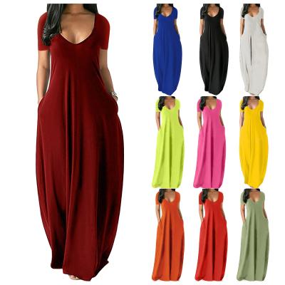 China Breathable Nightgowns Women's V-Neck Loungewear Short Sleeve Sleepwear Plus Size Night Wear for sale