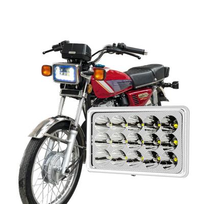 China DC12V 12 Lampchip Halfmontage Wit DRL Blauw Motorfiets LED Accessoire koplamp Te koop