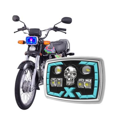 China White Blue DRL Function Motorcycle Headlight With Turn Signals for sale