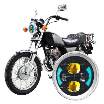 Chine 6 pouces CM125 bleu DRL LED phare de moto avec lentille intégrée à vendre