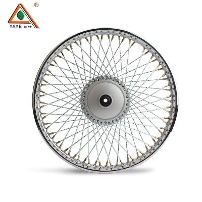 China 250 Spokes Rear WY125 ZJ125 Aluminium Motorcycle Rims With Drum Brake Hub for sale