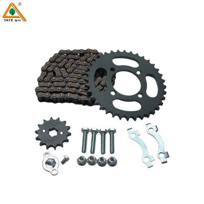 China Factory custom steel YAYE 428H-100L  chain sprocket set for DY100 CD110  Motorcycle for sale