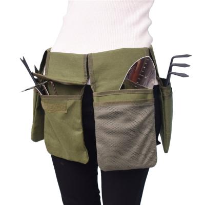 China Multifunctional Adjustable Detachable Water Resistant Canvas Garden Tool Belt for sale