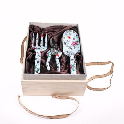 China Customizable Color Garden And Trowel And Cultivator And Packing Shears 3 Piece Aluminum Alloy Garden Tool Kit for sale