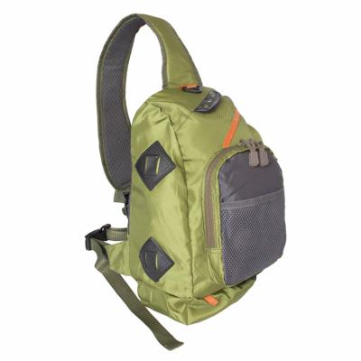 China Lightweight Breathable Polyester Outdoor Durable Polyester Fishing Sling Pack for sale