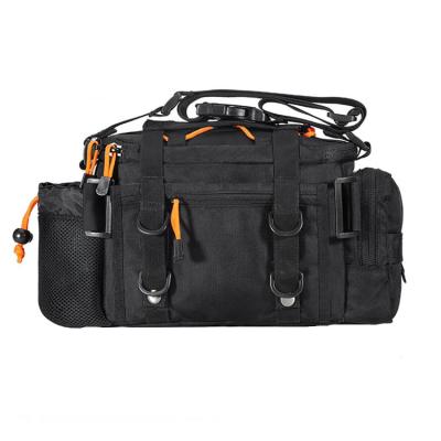 China Functional Fishing Tackle Bag Fishing Tackle Bag Universal Waterproof Black Shoulder Bag for sale