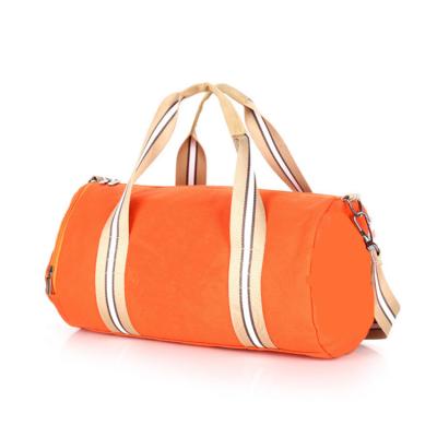 China Outdoor Lady's Orange Bag Fitness Sports Canvas Yoga Bag for sale