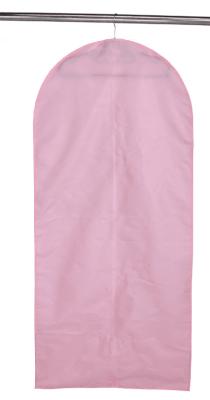 China Large 210D Polyester Pink Suit Protector Garment Bag For Wardrobe for sale