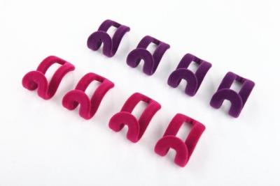 China Colorful Space Saving Velvet Hooks Velvet Non Slip Hangers For Home for sale