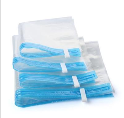 China Travelling Roll Up Vacuum Sealed Storage Bags Portable Vacuum Bags For Storage for sale