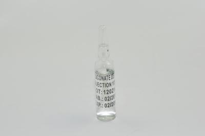 China Supplemental Calcium Gluconate Injection Medicines 10% 10ML 5*10 Ampules / Box for sale