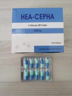 China Cephalexin Capsules 250MG 500MG BP / USP Antibiotics Medicines for sale