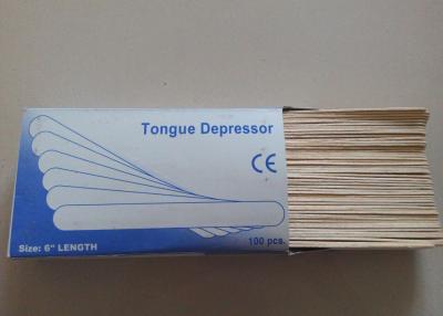 China CE / ISO  Wooden Tongue Depressor Disposable Medical Products Sterile for sale