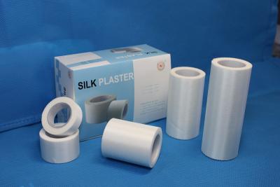 China Surgical Silk Adhesive Tape 1.25cm 2.5cm 5cm 7.5cm 10cm / 5m 10m Medical Tape for sale