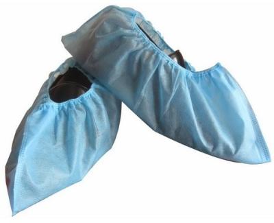 China Disposable Non-Woven PP CPE Shoecover Medical Textile Products Non - Skid Shoe Cover for sale