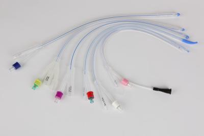 China Standard Medical Tubing Supplies 2 way / 3 way Silicone Foley Balloon Catheter for sale