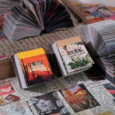 China Past Windsor Memo Pad 400pcs/pack Junk Journal Diary Planner Planner Stickers Scrapbooking Self Adhesive Sticky Notes Decorative for sale