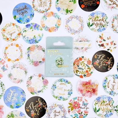 China 46pcs/pack Kawaii Sticker Stationery Decorative Stickers Thank You Label Diary Planner Stickers Scrapbooking DIY Craft Decorative Moving Sticker for sale