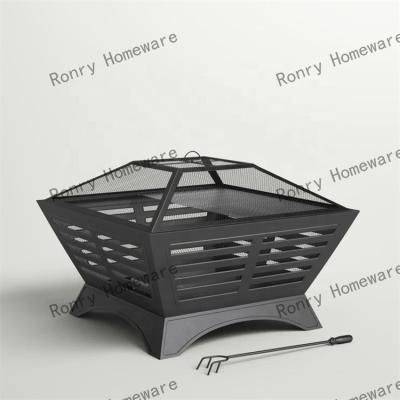 China Stocked Camping grill stove Outdoor bonfire party firewood pit Collapsible portable charcoal stove for heating round brazier for sale