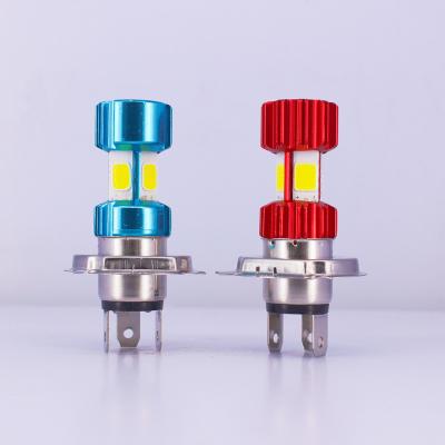 China Aviation H4/P15D/BA20D 36W LED 4 COB Motorcycle Headlight Bulb 6500K Aluminum High/Low Light Motorcycle LED Headlight for sale