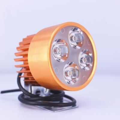 China Currency Electric Vehicle 12-80v Motorcycle LED Aluminum External Projector Headlight for sale