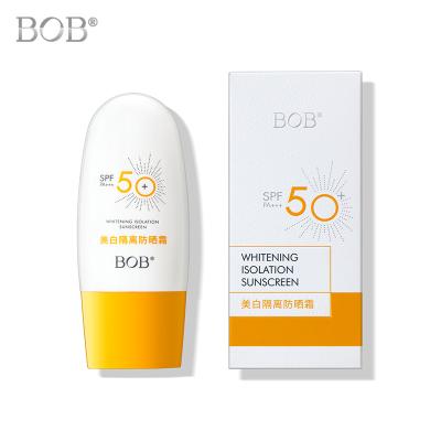 China BOB Brand SPF 50+ Sunscreen Moisturizer Sunscreen Cream Whitening Sunblock Organic Sunscreen Lotion for sale