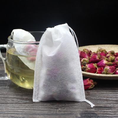 China Drawstring Nonwoven Fabric 7*9cm Moisture Proof Medicated Powder Brewed Filter Disposable Tea Empty Bag for sale