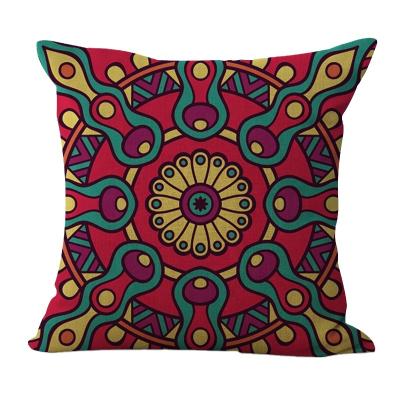 China Home Party/Hotel/Decoration Indian Hyha Hippie Mandala Pattern Cotton Canvas Pillow Case In Mia Style Geometric Pillow Case Cushion Cover for sale