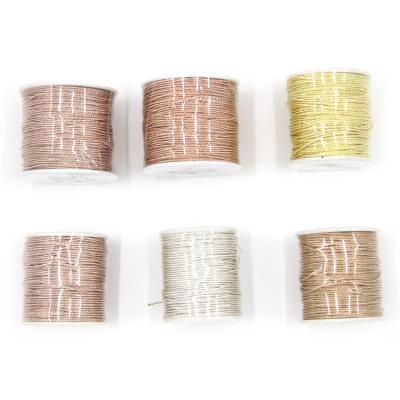 China Anti-UV Metallic Lurex Rope Metallic Twisted Yarn Thread for sale