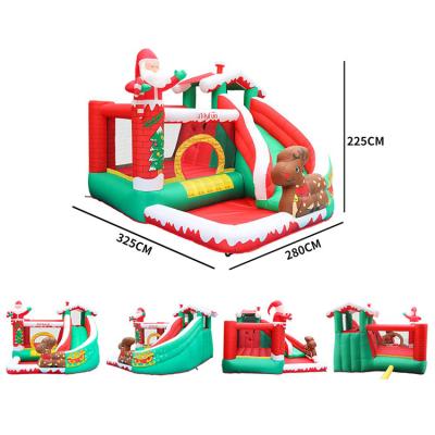 China Commercial PVC Backyard Kids Castle Bounce House Bouncy Jumping White Castle With Inflatable Slide Bouncer for sale