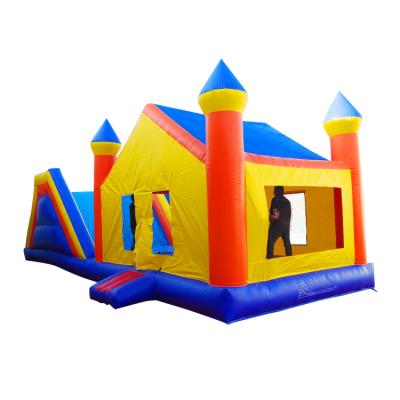 China PVC Customized Inflatable Commercial Inflatable Slide Bouncer House Bounce Castle Bouncer Jumping Bed for sale