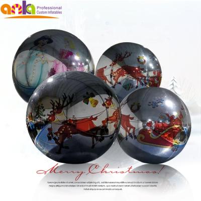 China Multicolor Fun Cheap PVC Inflatable Mirror Ball For Singled / Glitter Ball for sale